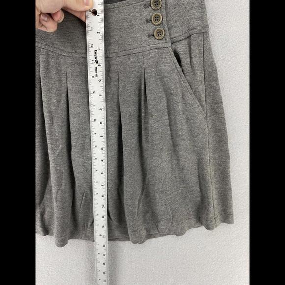 Theory Skirt Womens Size 2 Gray Mini A-Line Buttons Pockets Made in USA - Picture 6 of 7